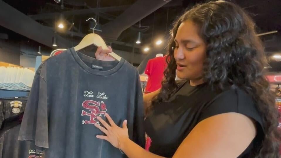 San Francisco 49ers unveil Latino Heritage Collection of team merchandise for "Los Fieles" — CBS Bay Area (KPIX), Riverview Sports news