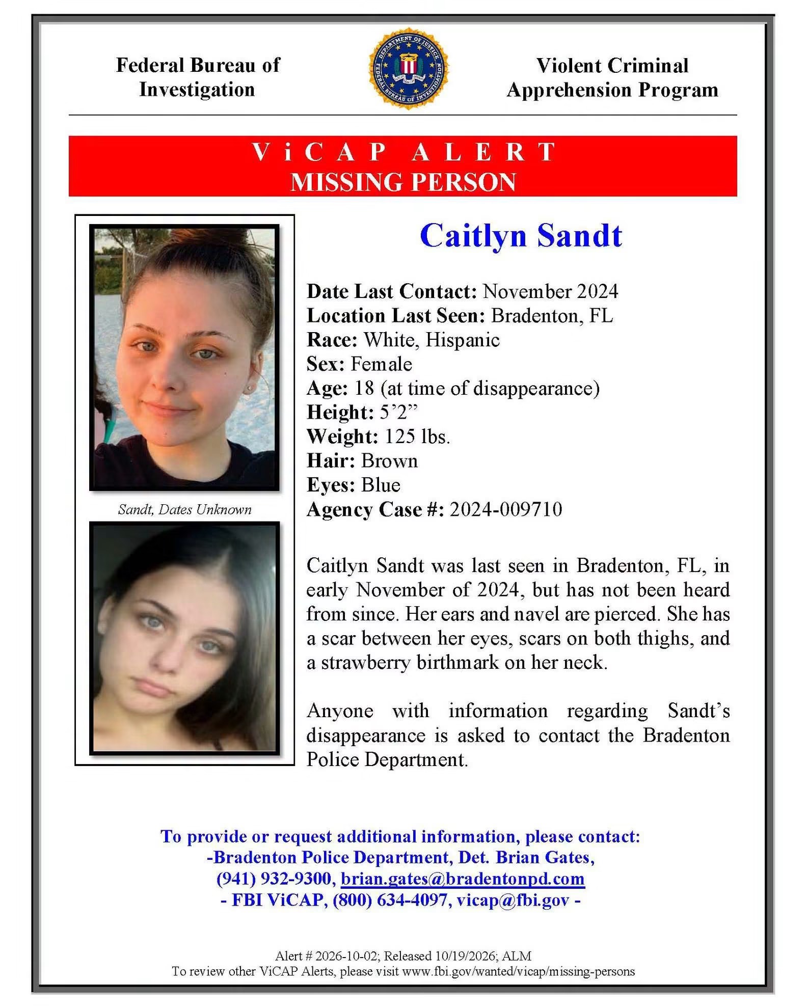 Bradenton Police Department urges public to come forward with information on a 2024 missing person case — WFTS ABC Action News Tampa, Riverview Technology news