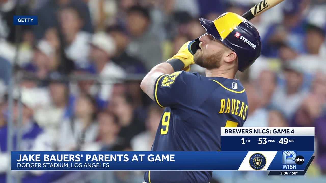 Parents of Brewers 1st baseman Jake Bauers couldn't be more proud — WISN 12 Milwaukee, Riverview Sports news