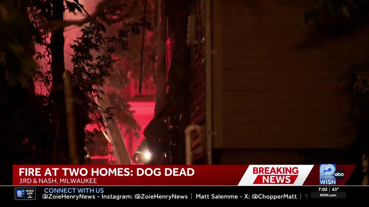 Dog killed during overnight fire that spread from one Milwaukee home to a second — WISN 12 Milwaukee, Riverview Community news