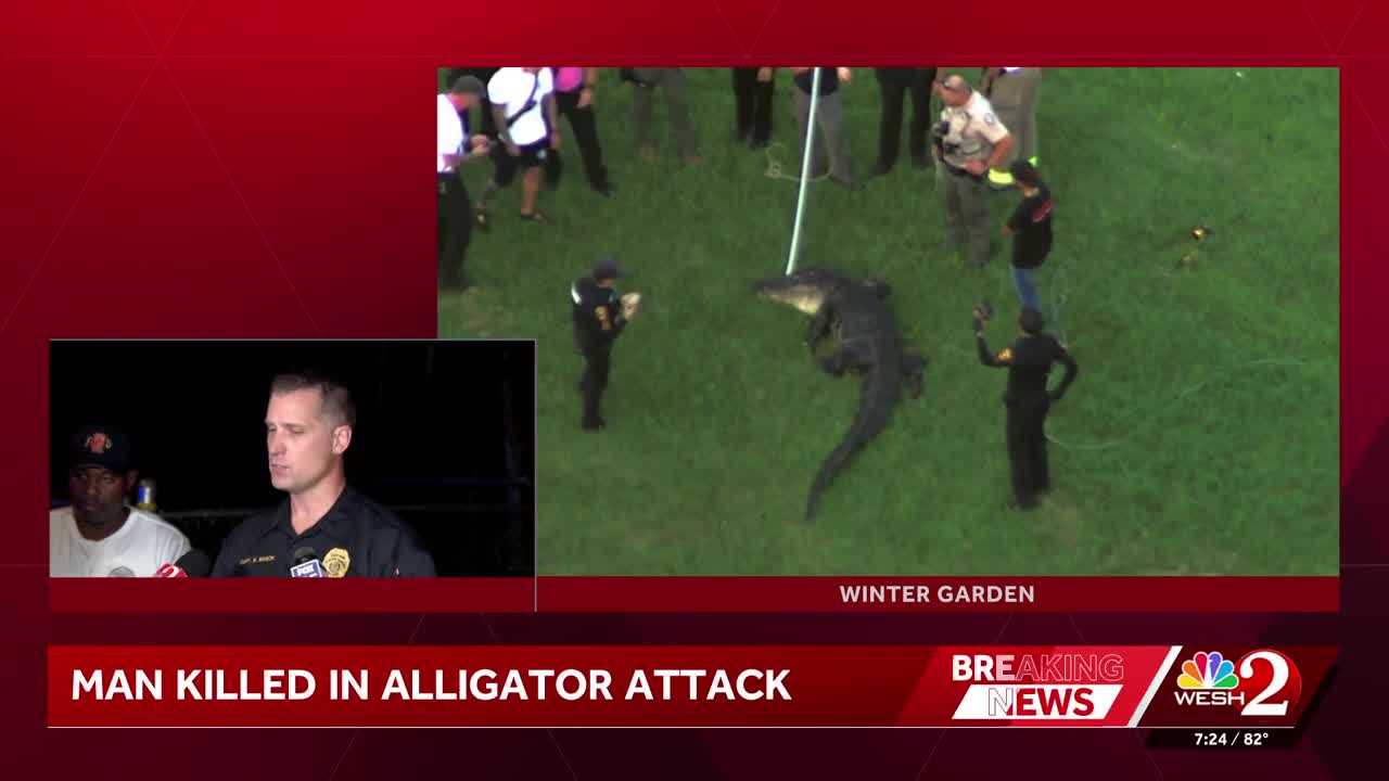 Alligator attacks, kills man who was fishing in Winter Garden, police say — WESH 2 Orlando, Riverview Community news