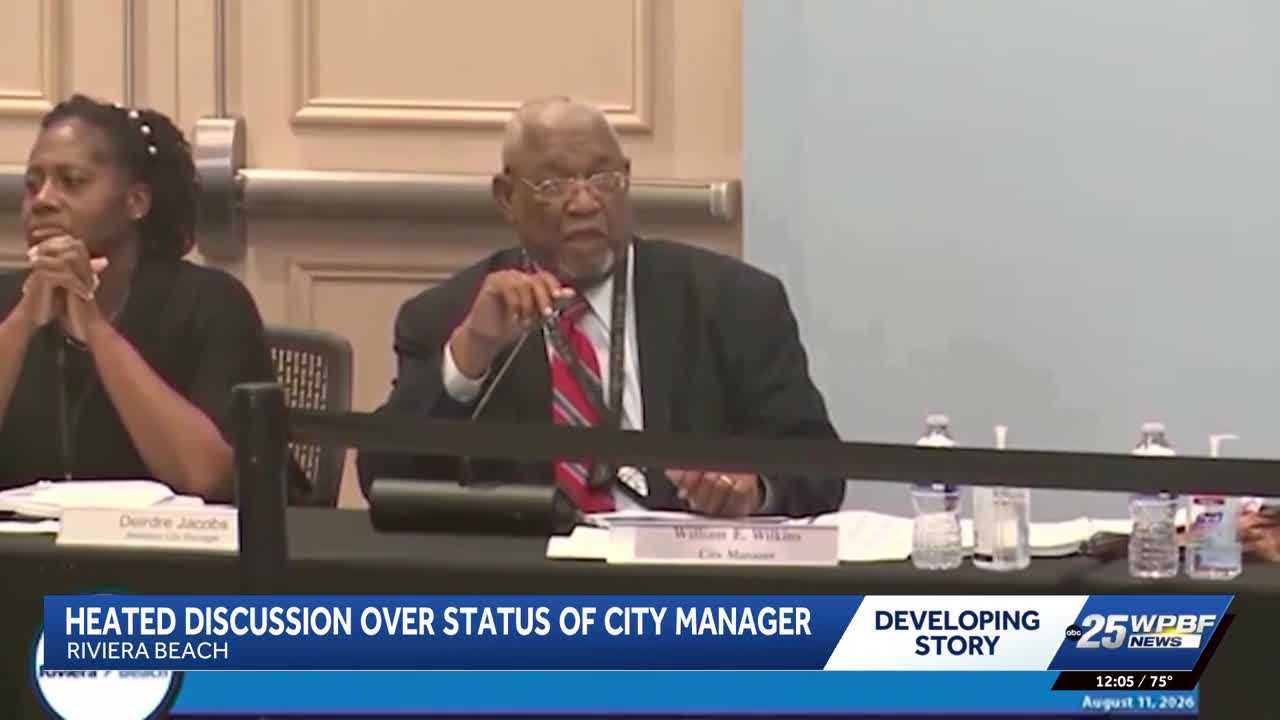 Riviera Beach meeting erupts over city manager’s absence — WPBF West Palm Beach, Riverview Community news