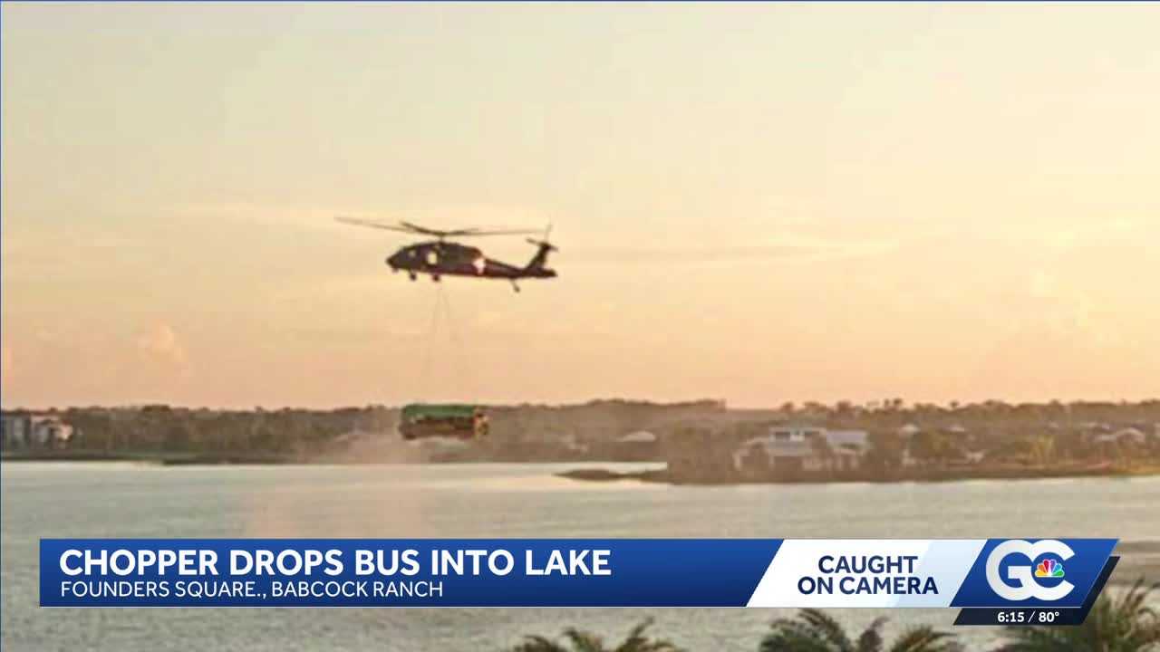 A Black Hawk carrying a school bus over Florida town had residents asking one question: Why? — WESH 2 Orlando, Riverview Schools news
