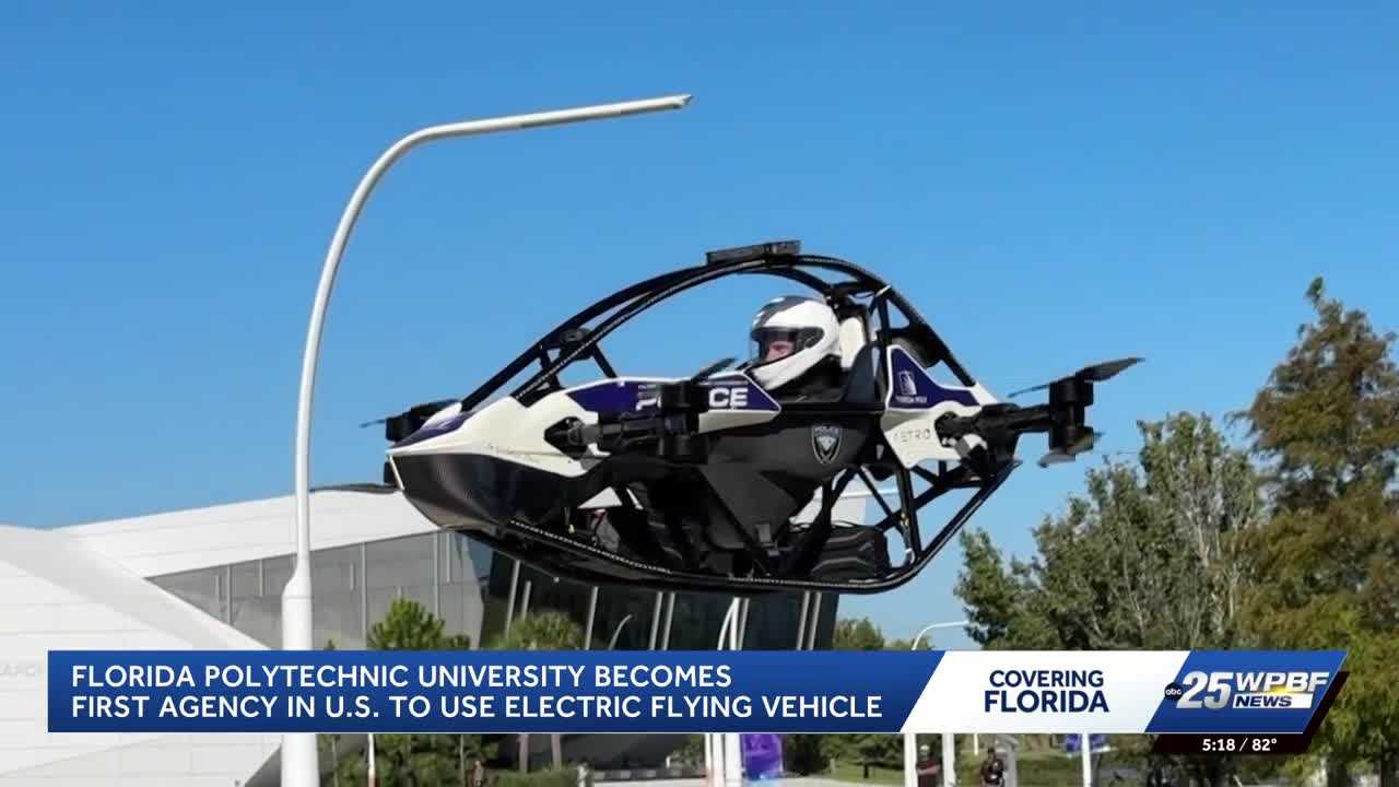 Florida Polytechnic University develops electric flying vehicle for police emergencies — WPBF West Palm Beach, Riverview Community news