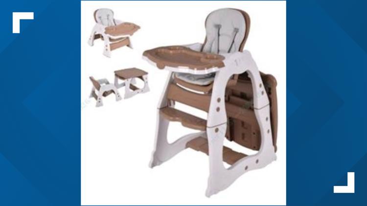 Convertible high chairs recalled over risk of fall, entrapment — WTSP Business Tampa Bay, Riverview Business news