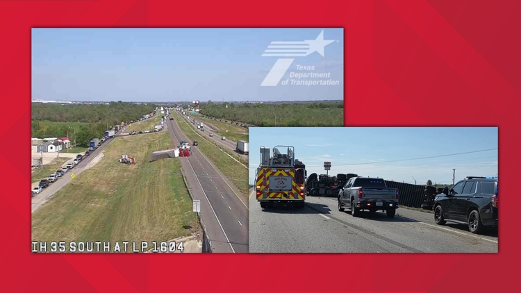 Von Ormy PD: Traffic being diverted after 18-wheeler rolls over on I-35; no injuries reported — KENS 5 (San Antonio), Riverview Community news