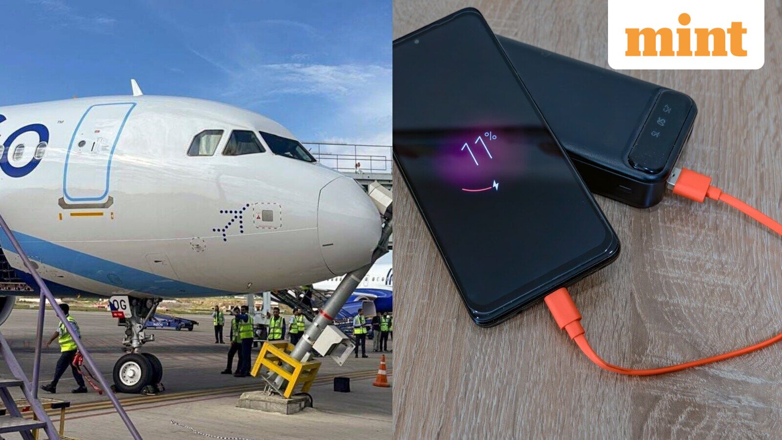 Chennai bound IndiGo flight diverted to Hyderabad after ablaze onboard: How power banks catch fire on plane? — Mint India, Riverview Business news