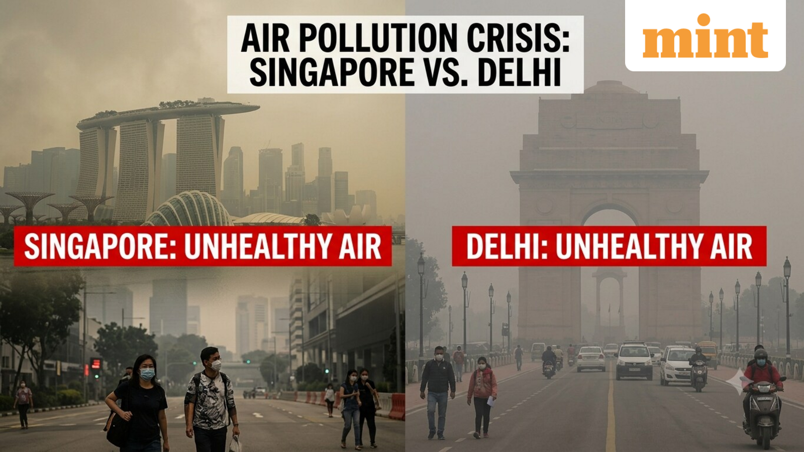 Delhi braces for GRAP curbs as AQI soars; Singapore battles wildfire haze. How do the two compare? — Mint India, Riverview Technology news
